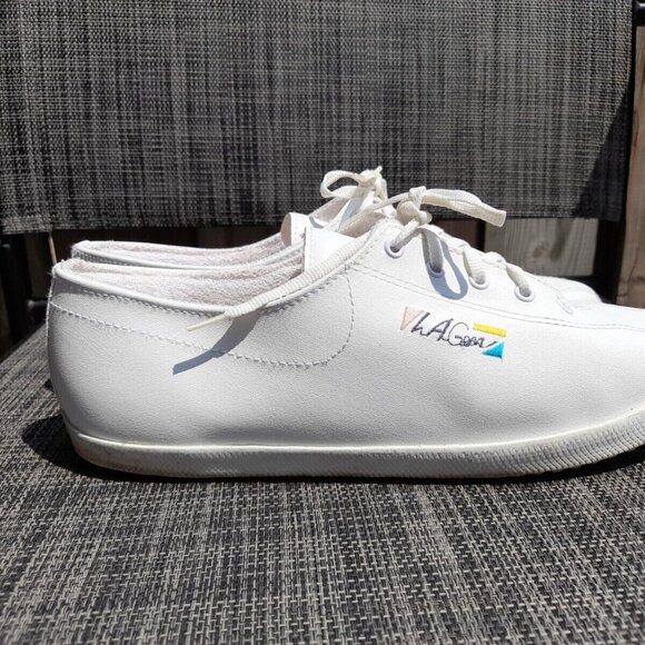 Vintage 90s L.A. Gear White Running Shoes Sneakers Size 8.5 Runners Aerobics - Picture 2 of 11